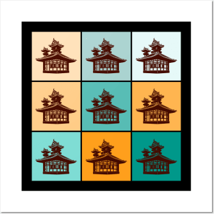 Pop Art Japanese Pagoda Fine Art 416 Posters and Art